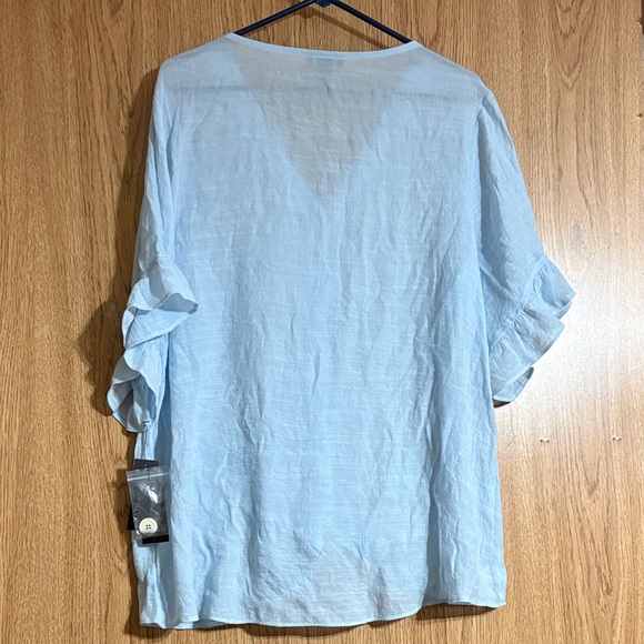 NWT Alyx Sky Blue Button-Down Women's Shirt - Picture 8 of 8